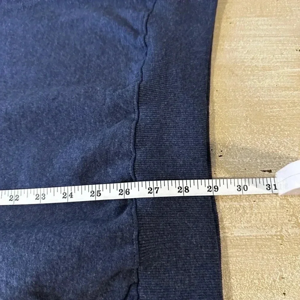 NWT True Religion Navy Blue Pullover Hoodie. Print On Back Horseshoe‎ Logo Front